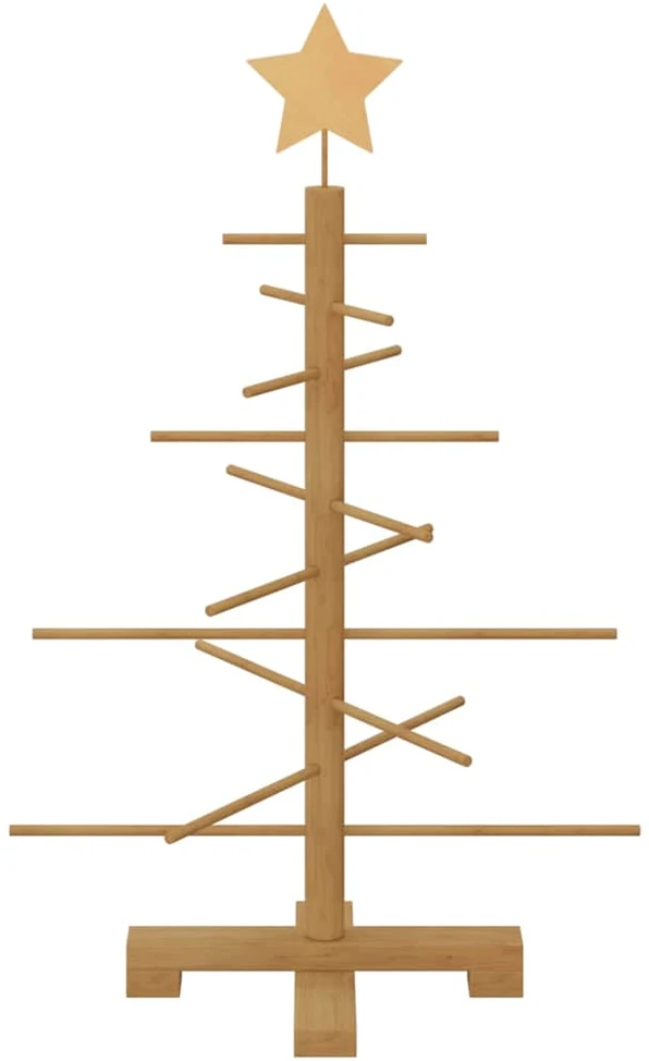 Medinė Kalėdų eglutė Ruda 75 cm Bambukas