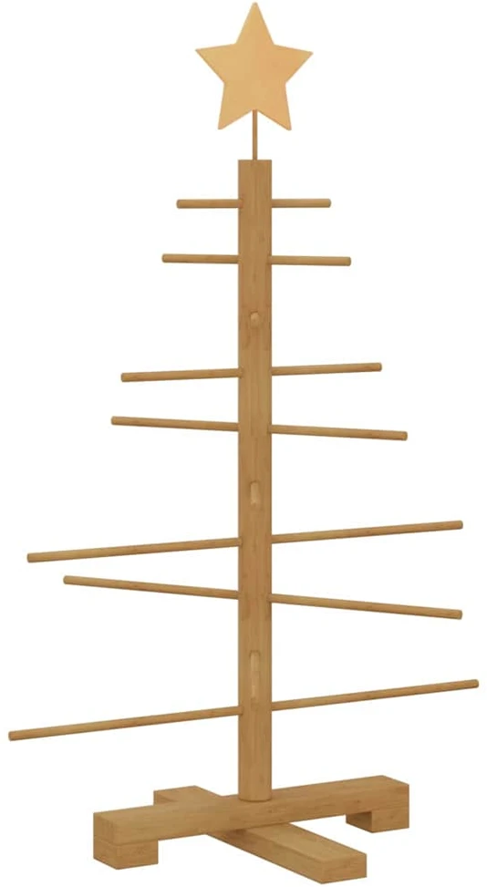 Medinė Kalėdų eglutė Ruda 75 cm Bambukas