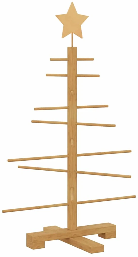 Medinė Kalėdų eglutė Ruda 75 cm Bambukas