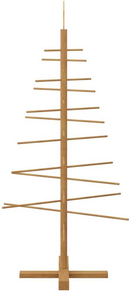 Medinė Kalėdų eglutė Ruda 125 cm Bambukas