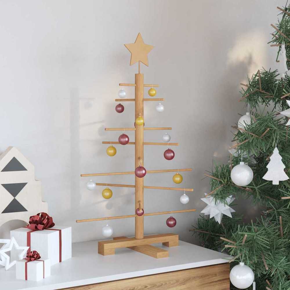 Medinė Kalėdų eglutė Ruda 75 cm Bambukas