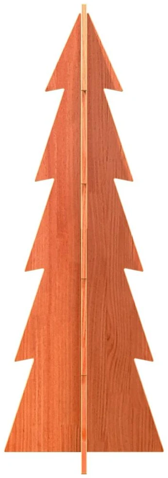 Medinė Kalėdų eglutė, vaško ruda, 112cm, pušies masyvas
