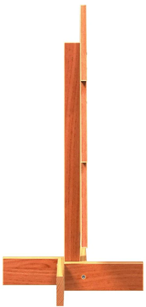Medinė Kalėdų eglutė, vaško ruda, 60cm, pušies medienos masyvas