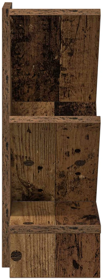 Medinė knygų lentyna 3 aukštų 30 x 18 x 48 cm Apdirbta mediena