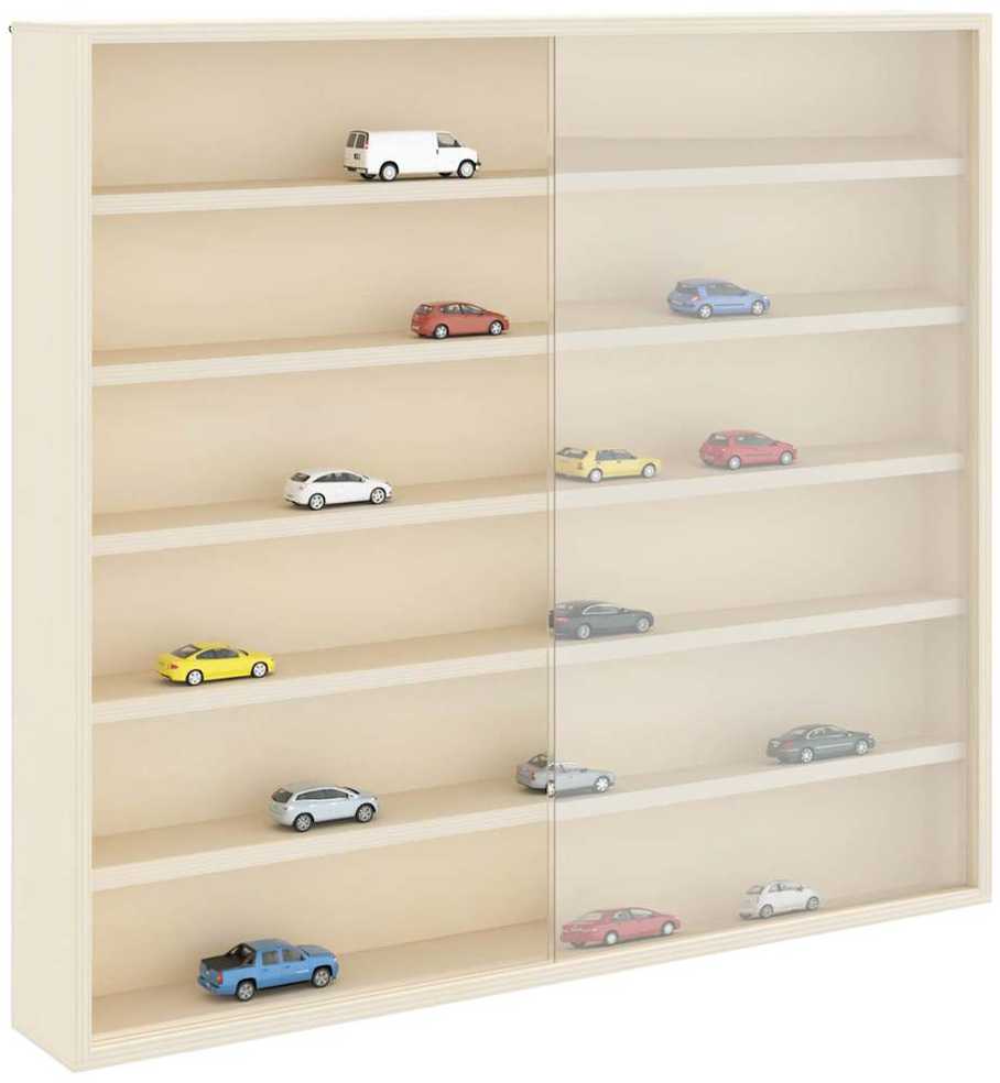 Sieninis vitrina su lentyna Smėlio 60 x 8,5 x 54 cm fanera