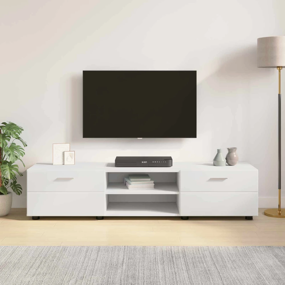 Medinė spinta 150 x 39 x 30 cm Balta Apdirbta mediena