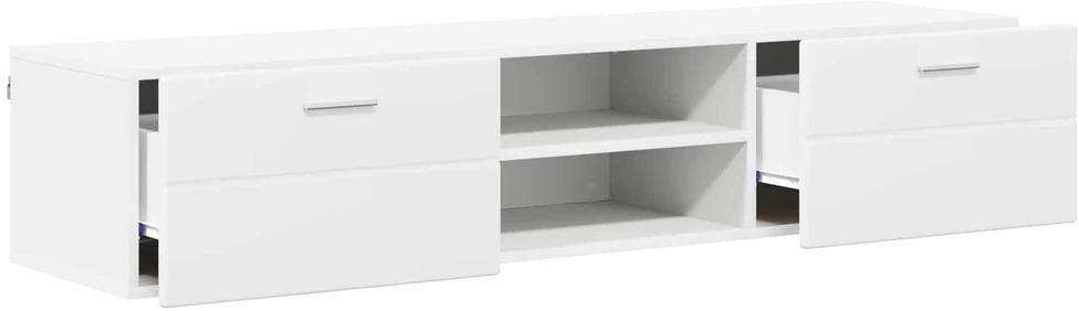 Medinė spinta 150 x 39 x 30 cm Balta Apdirbta mediena