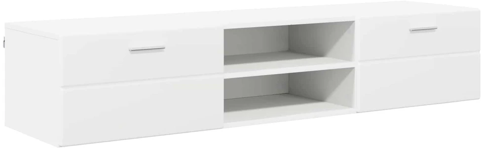 Medinė spinta 150 x 39 x 30 cm Balta Apdirbta mediena