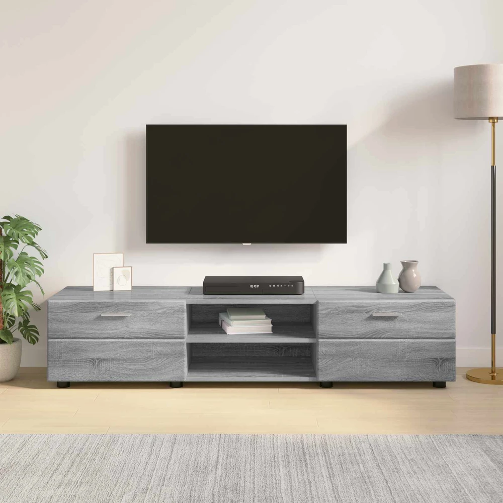Medinė spinta 150 x 39 x 30 cm Pilkas Sonoma Apdirbta mediena