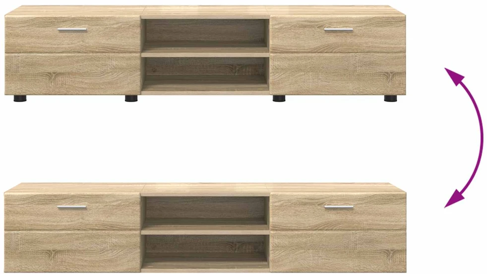 Medinė spinta 150 x 39 x 30 cm Sonoma ąžuolas Apdirbta mediena