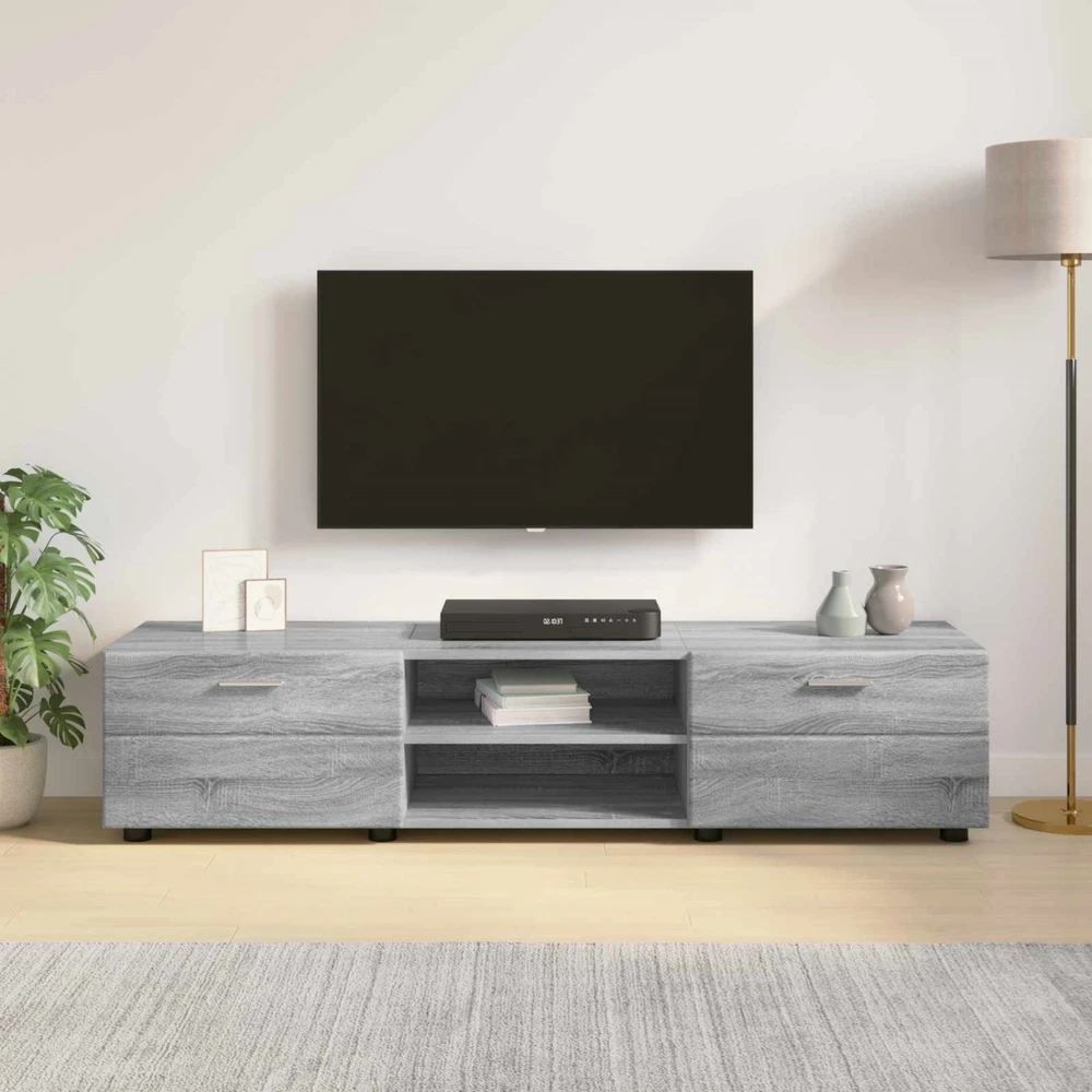 Medinė spinta 150 x 39 x 30 cm Pilkas Sonoma Apdirbta mediena