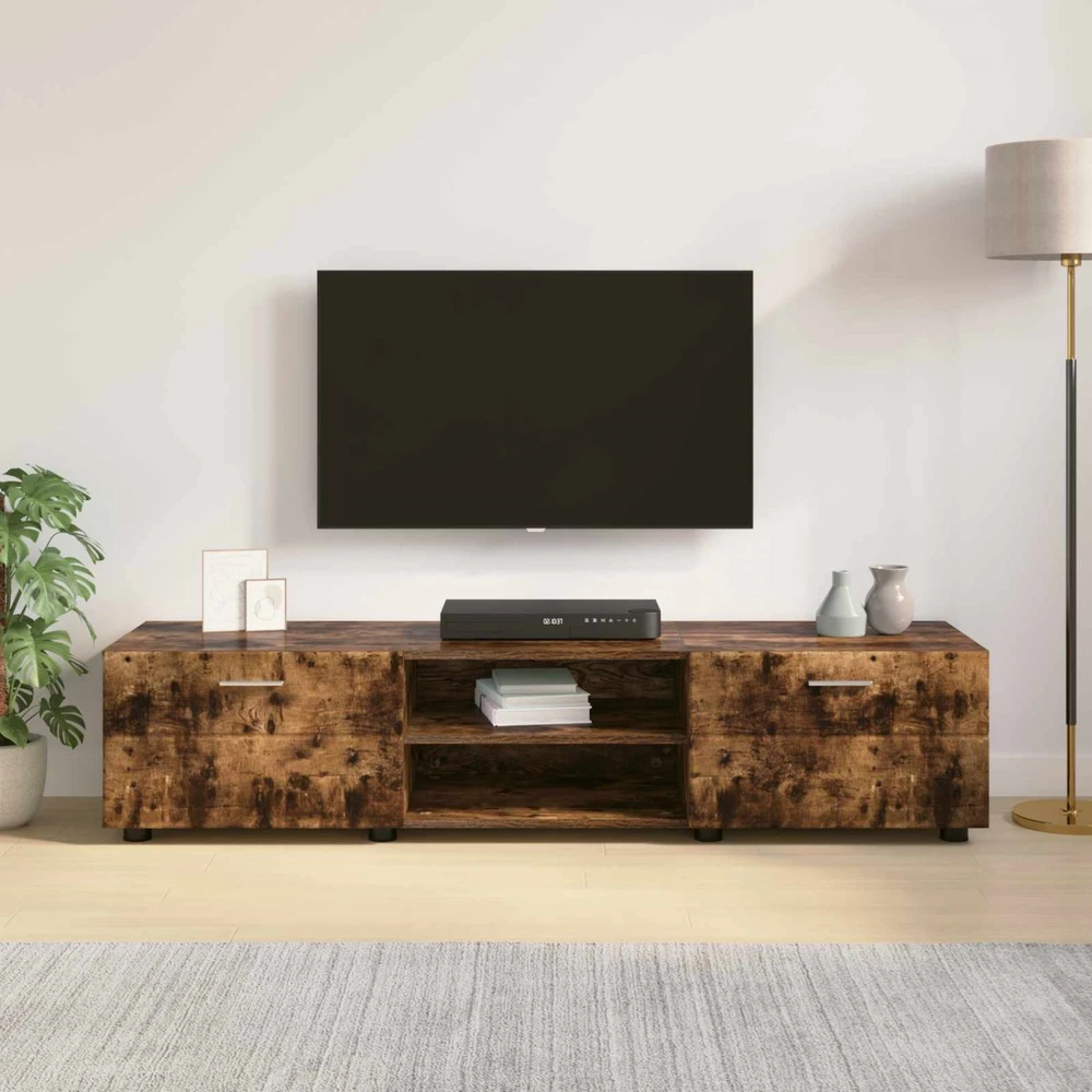 Medinė spinta 150 x 39 x 30 cm Rūkyta ąžuolas Apdirbta mediena