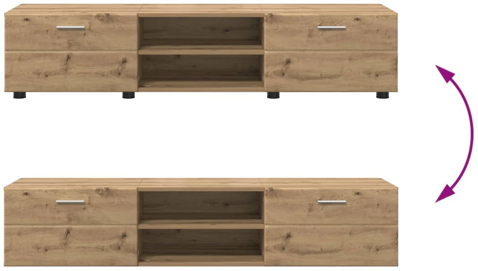 Medinė spinta 150 x 39 x 30 cm Amatininkų ąžuolas
