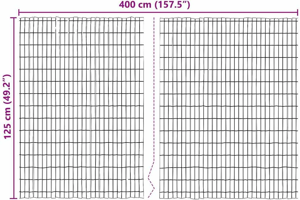 Žievės tvora 400 x 125 cm Žievė Ruda