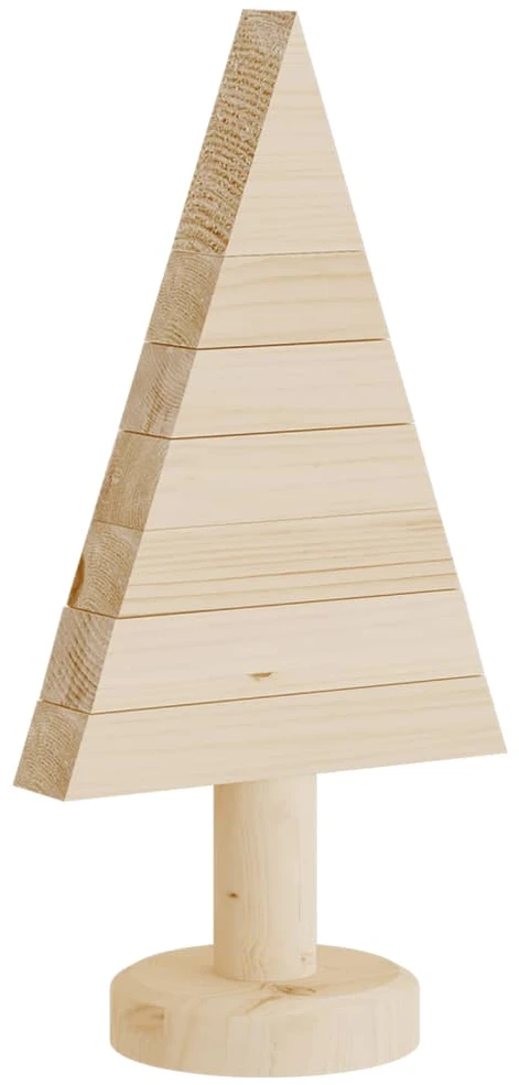 Medinės Kalėdų eglutės, 2vnt., 30cm, pušies medienos masyvas