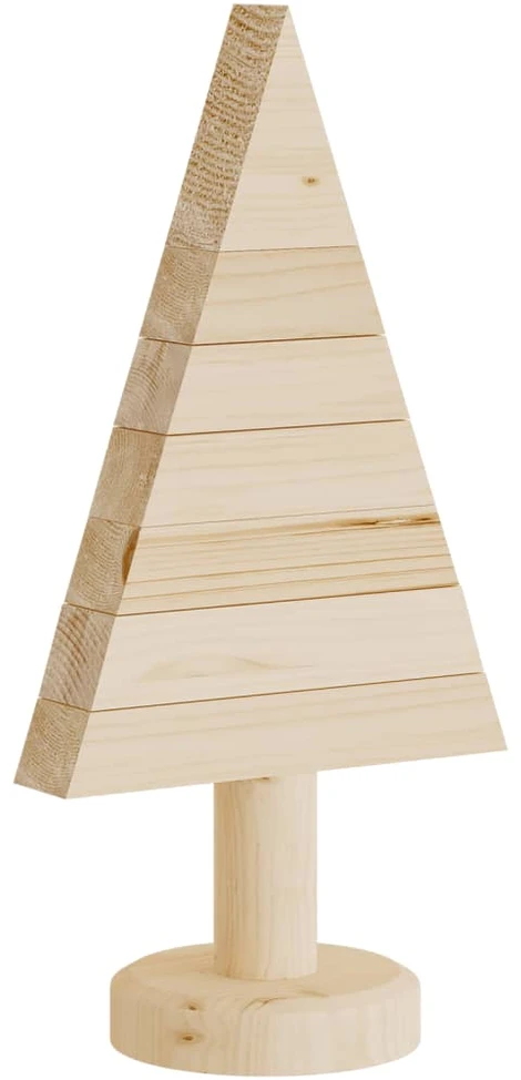 Medinės Kalėdų eglutės, 2vnt., 30cm, pušies medienos masyvas