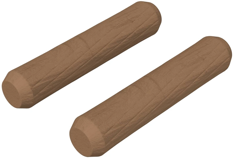 Mediniai kaiščiai 2 vnt. Ruda Ø 8 x 35 mm Medienos masyvas