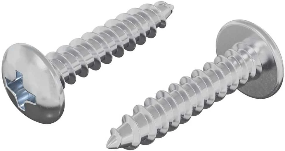Mediniai varžtai 2 vnt. Sidabrinė M4 x 20 mm Plienas