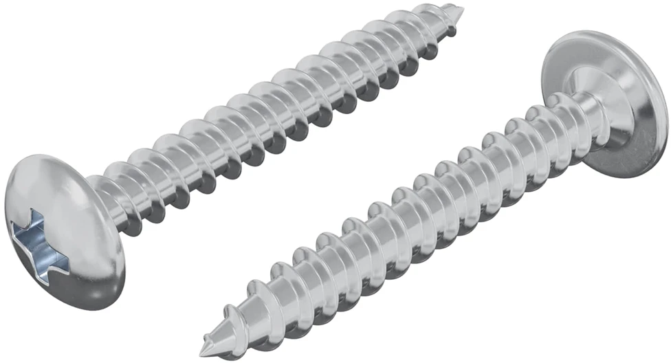 Mediniai varžtai 2 vnt. Sidabrinė M4 x 28 mm Plienas