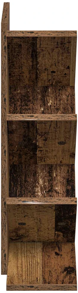 Medinis 4-juos aukštų knygų stovas 30 x 18 x 60 cm