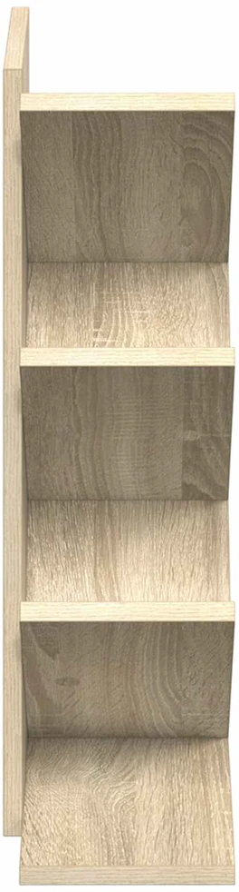 Medinis 4-juos aukštų knygų stovas 30 x 18 x 60 cm