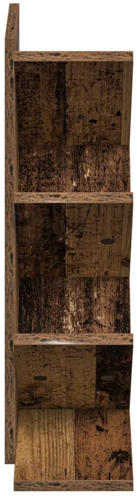 Medinis 4-juos aukštų knygų stovas 30 x 18 x 60 cm