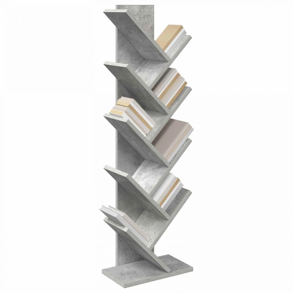 Medinis bibliotekos stovas 6-lygių 30 x 18 x 100 cm