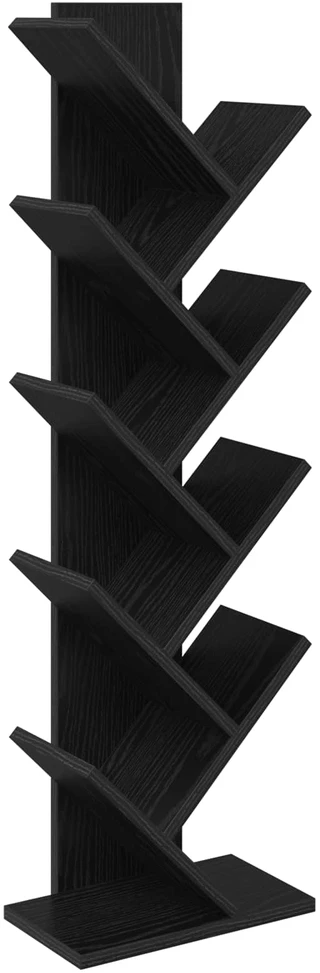 Medinis knygų laikiklis su 6 lygiais 30 x 18 x 100 cm