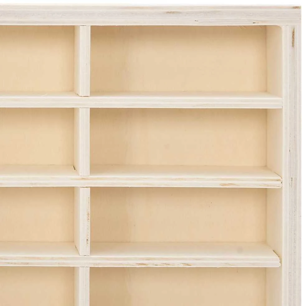 Medinė kolekcinė vitrina su 80 skyrių, 80x4,5x40,5 cm
