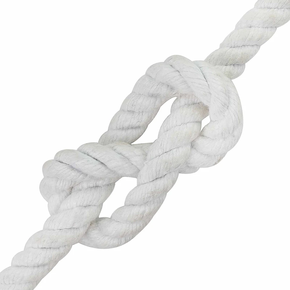 Medvilninė virvė 10 mm 25 m Balta 100% Medvilnė