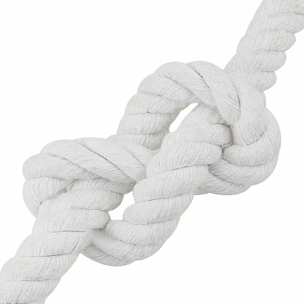 Medvilninė virvė 24 mm 25 m Balta 100% Medvilnė