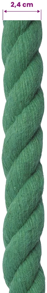 Medvilninė virvė 24 mm 50 m Žalia 100% Medvilnė