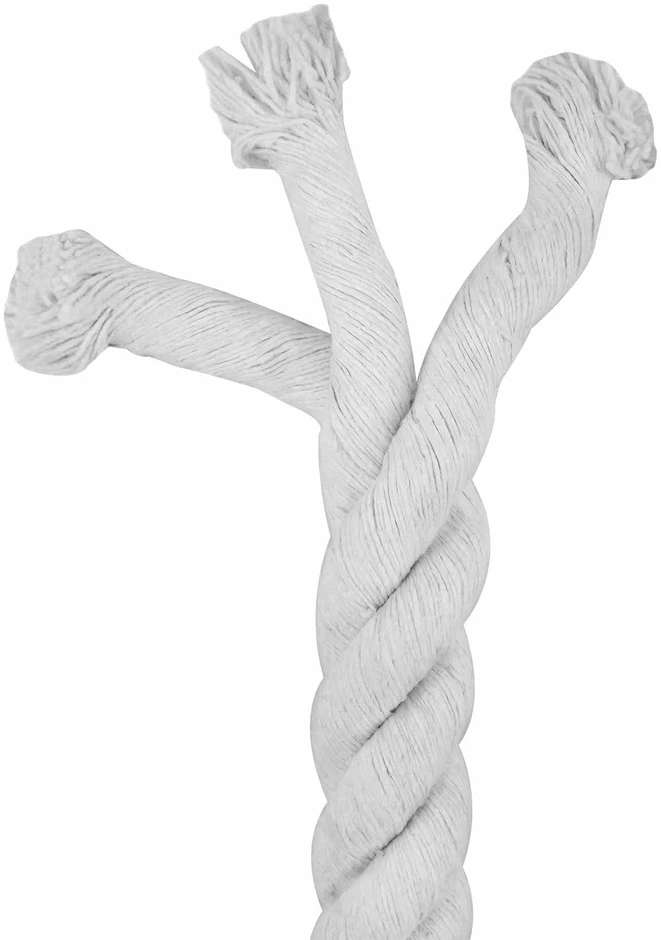 Medvilninė virvė 30 mm 10 m Balta 100% Medvilnė