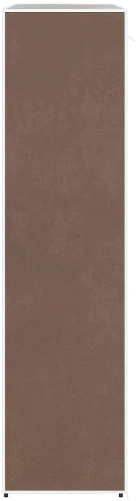 Medžiag. drabužinė su skyriais ir virbais, 45x150x176cm, ruda
