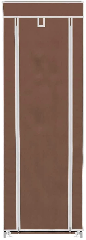 Medžiaginė Spintelė Batams 57 x 29 x 162 cm, Uždaroma, Ruda