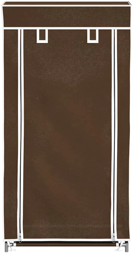 Medžiaginė Spintelė Batams 58 x 28 x 106 cm, Uždaroma, Ruda