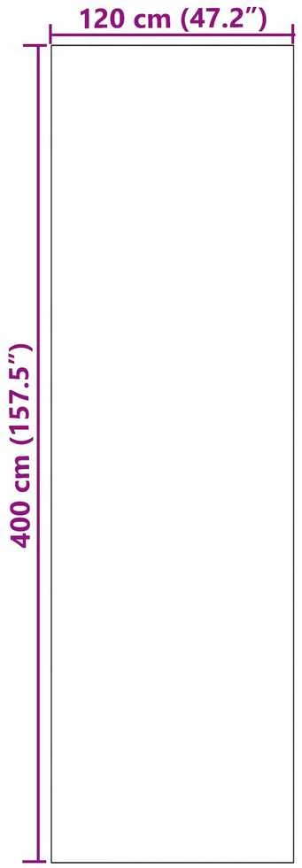 Durų kilimėlis Cianas ir Juodas 120 x 400 cm Poliamidas ir PVC