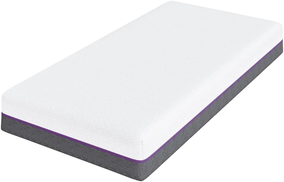 „Memory Foam“ čiužinys Vidutinis 80 x 160 cm Balta ir pilka