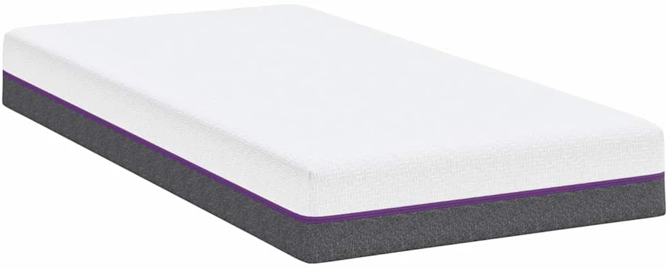„Memory Foam“ čiužinys Vidutinis 80 x 160 cm Balta ir pilka
