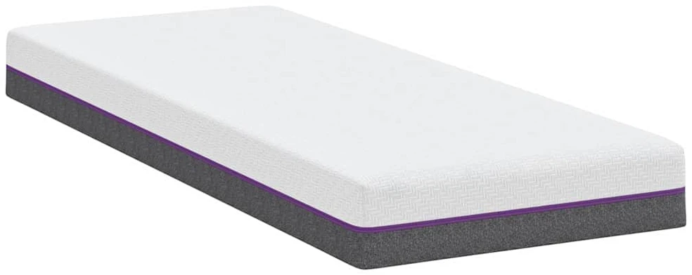 „Memory Foam“ čiužinys Vidutinis 80 x 200 cm Balta ir pilka