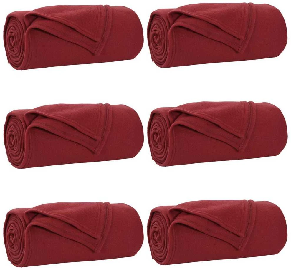 Mesti antklodės 6 vnt. Bordo raudona 270 x 240 cm 5.08 kg