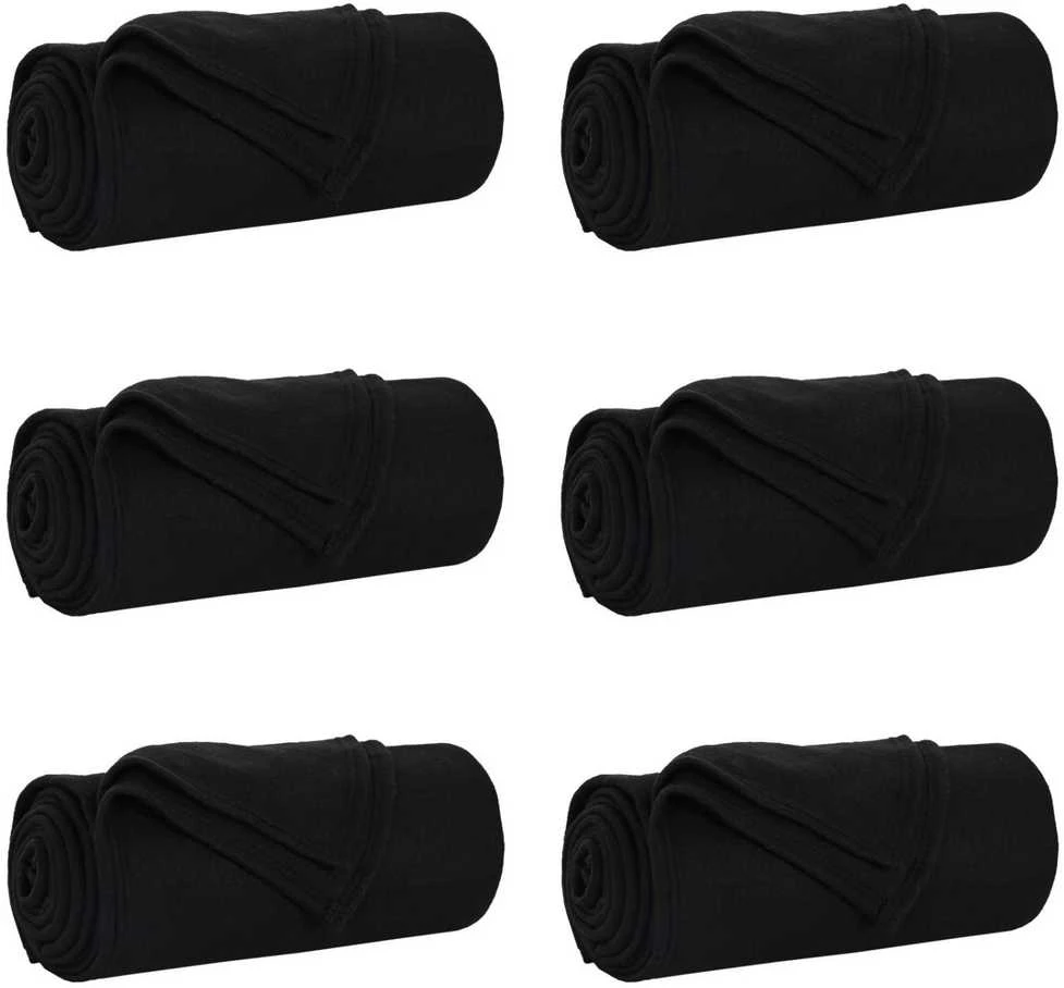 Mesti antklodės 6 vnt. Juoda 200 x 150 cm 2.61 kg Flysas