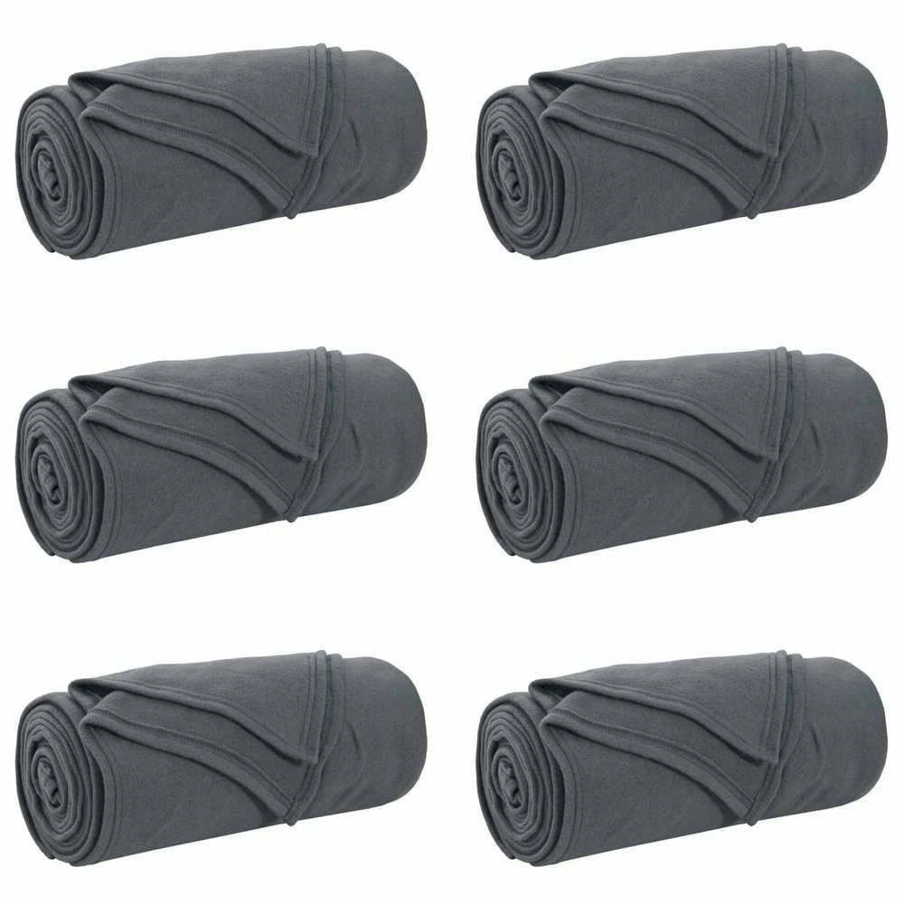 Mesti antklodės 6 vnt. Tamsiai pilka 200 x 150 cm 2.61 kg