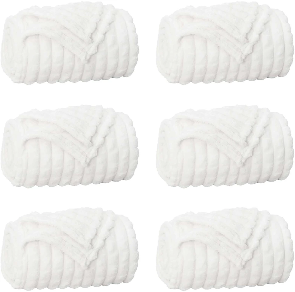 Mesti antklodės 6 vnt. Balta 200 x 150 cm 4.5kg Flysas