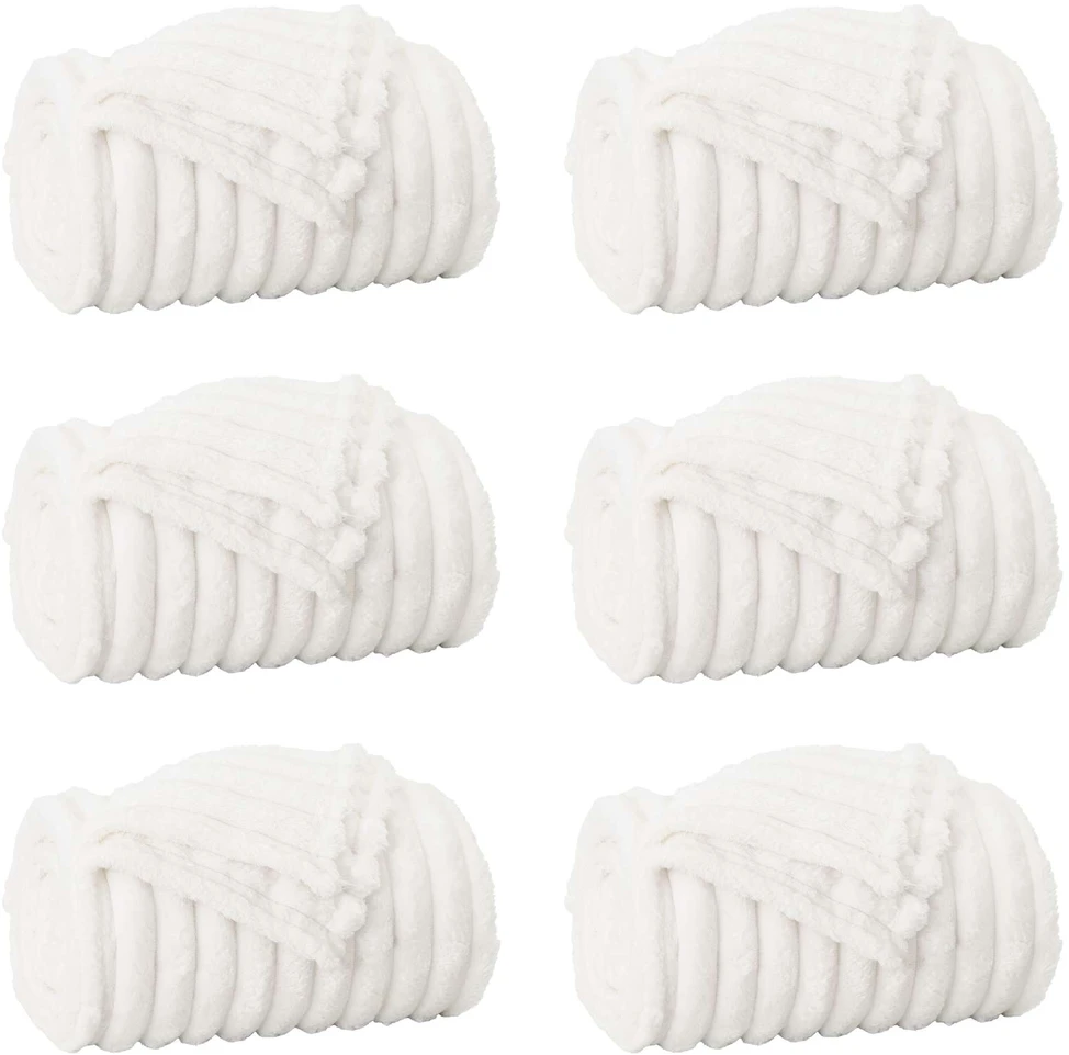 Mesti antklodės 6 vnt. Balta 200 x 150 cm 4.75 kg Flysas