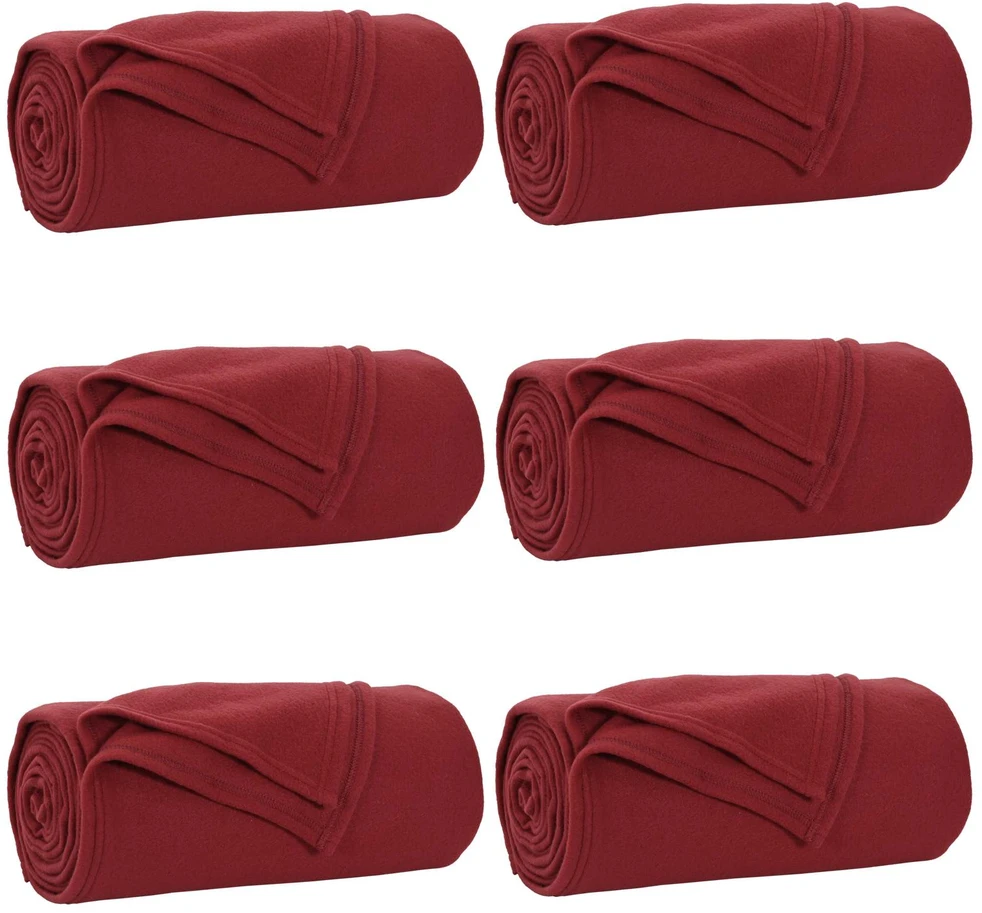 Mesti antklodės 6 vnt. Bordo raudona 240 x 220 cm 4.28 kg