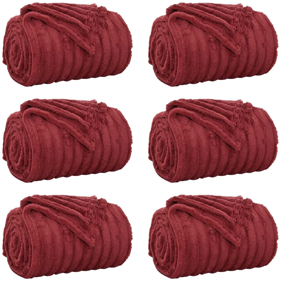 Mesti antklodės 6 vnt. Bordo raudona 270 x 240 cm 10.31 kg