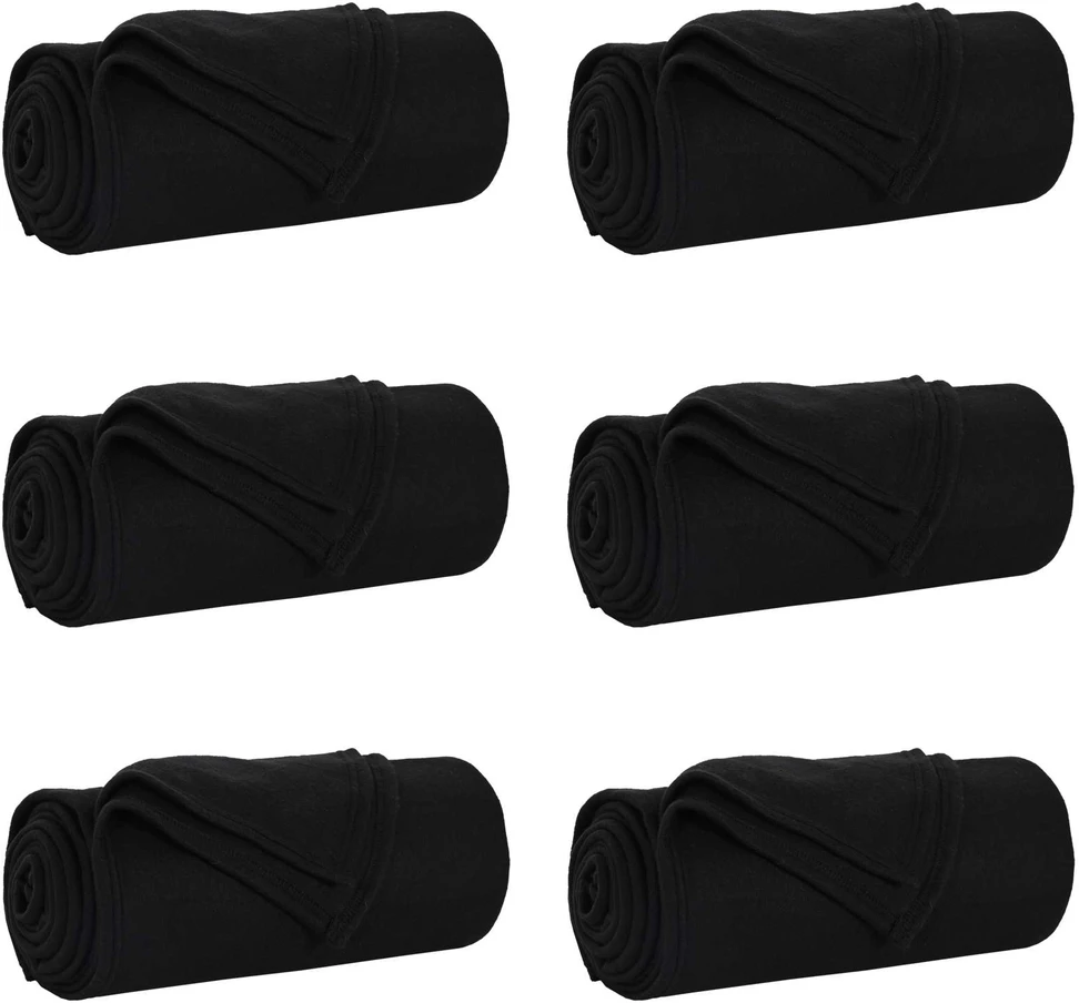 Mesti antklodės 6 vnt. Juoda 200 x 150 cm 2.61 kg Flysas