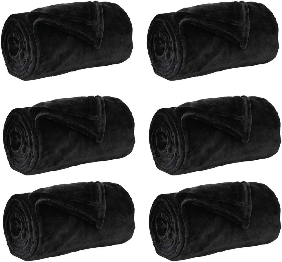 Mesti antklodės 6 vnt. Juoda 220 x 240 cm 8.24 kg Flysas