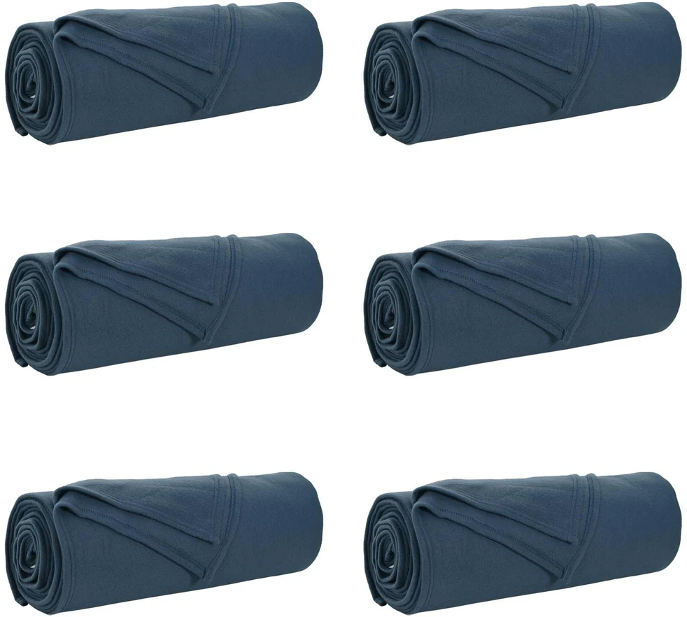 Mesti antklodės 6 vnt. Jūrinė mėlyna 210 x 140 cm 2.44 kg